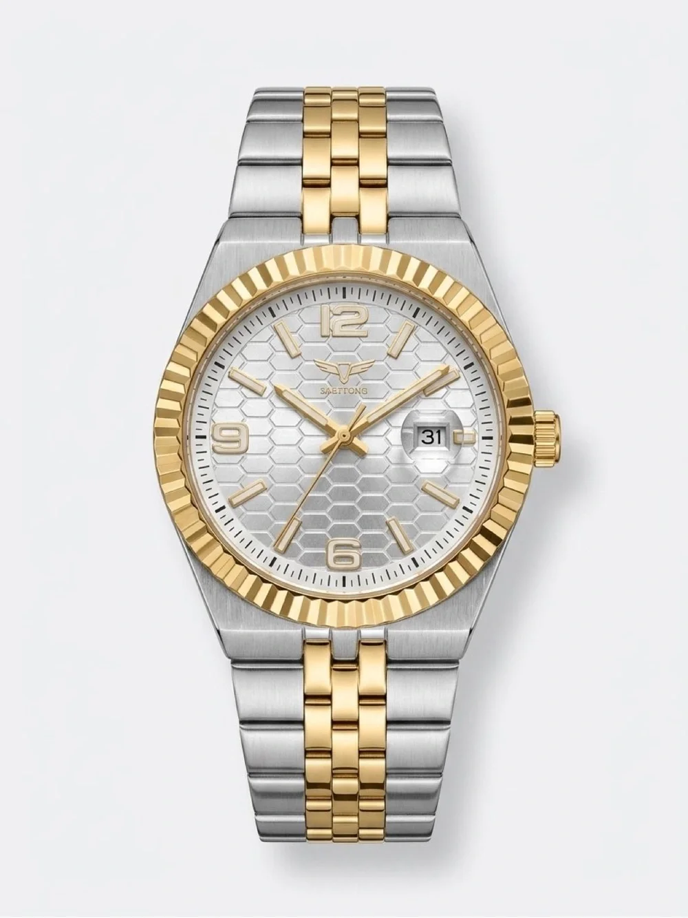 Invicta Specialty Two-Tone Silver and Gold Men's Bracelet Watch 40mm Luxurious